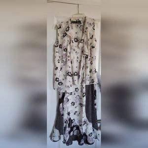 New York & Company skirt and wrap top